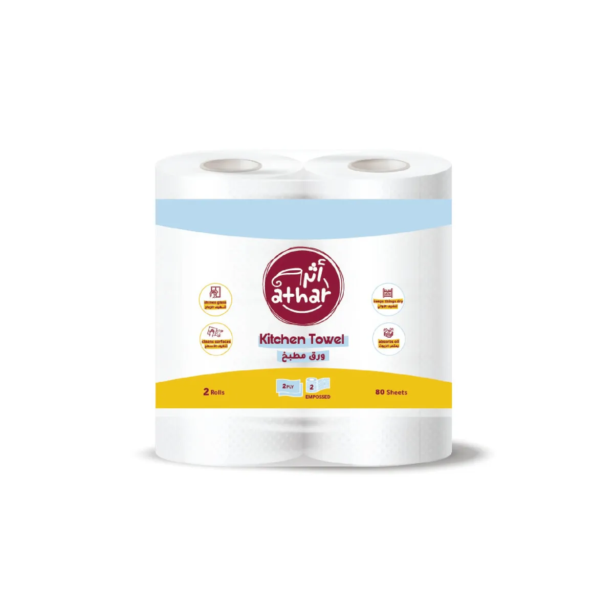 KITCHEN TOWEL -80 SHEETS-2PLY - Image 1