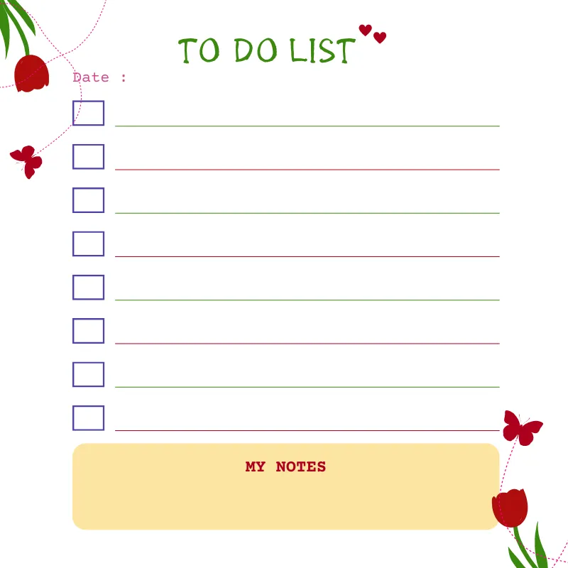 Red Rose-To-Do-List - صورة 1