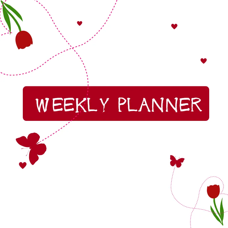 Rose-Weekly Planner - صورة 1