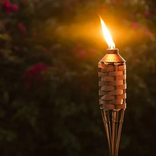 مشاعل خشبية مصنوعة يدويا من البامبو قياس ١٢٠ سم - صورة 1