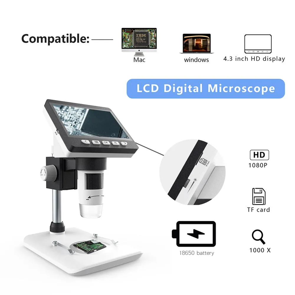 المجهر الإلكتروني التعليمي الاحترافي/  Professional Educational Electronic Microscope - Image 1