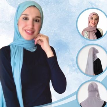 شال شيفون مع قطعة داخلية